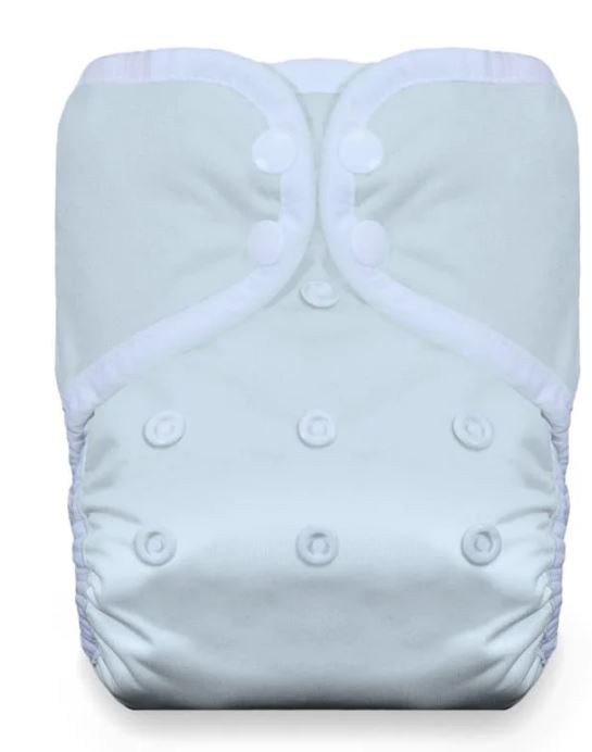 A Blue Cloth Diapers from Thirsties in size O/S for neutral. (Front View)