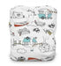 A White Cloth Diapers from Thirsties in size O/S for neutral. (Front View)