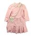 A Pink Long Sleeve Dresses from Nicholas & Bears in size 10Y for girl. (Front View)