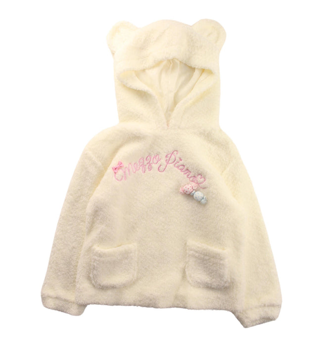 A White Lightweight Jackets from Mezzo Piano in size 5T for girl. (Front View)