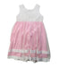 A White Sleeveless Dresses from Chickeeduck in size 5T for girl. (Back View)