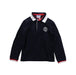 A Blue Long Sleeve Polos from Jacadi in size 4T for boy. (Front View)