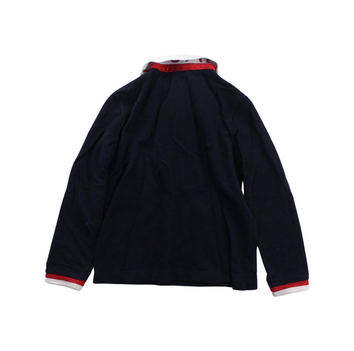 A Blue Long Sleeve Polos from Jacadi in size 4T for boy. (Back View)