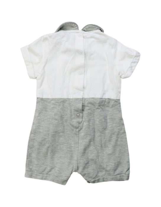 A Grey Short Sleeve Rompers from Nicholas & Bears in size 6-12M for boy. (Back View)