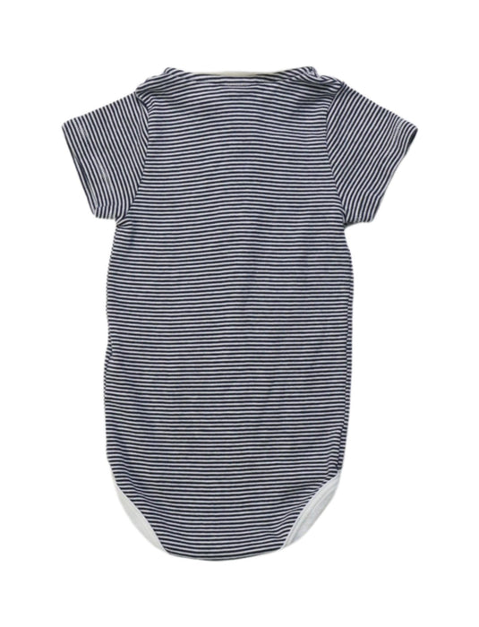 A White Short Sleeve Bodysuits from Petit Bateau in size 6-12M for neutral. (Back View)