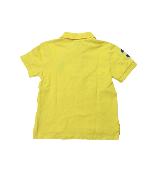 A Yellow Short Sleeve Polos from Polo Ralph Lauren in size 2T for boy. (Back View)