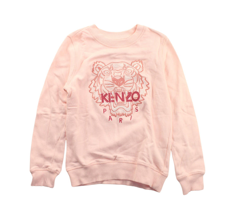 A Pink Crewneck Sweatshirts from Kenzo in size 6T for girl. (Front View)