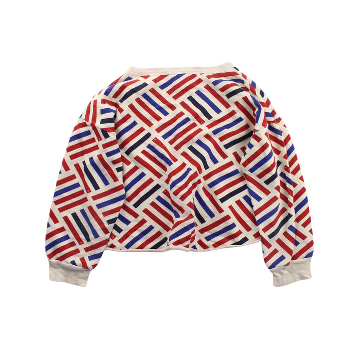 A White Crewneck Sweatshirts from Petit Bateau in size 8Y for boy. (Back View)