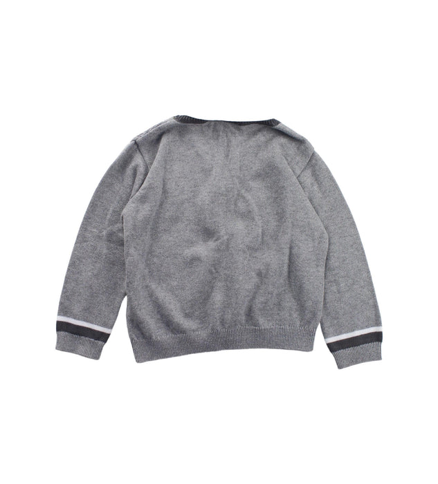 A Grey Cardigans from Chicco in size 12-18M for boy. (Back View)