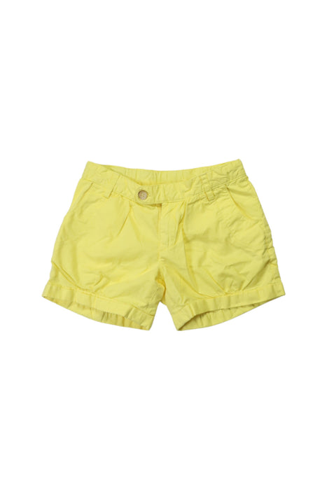 A Yellow Shorts from Bonpoint in size 6T for girl. (Front View)