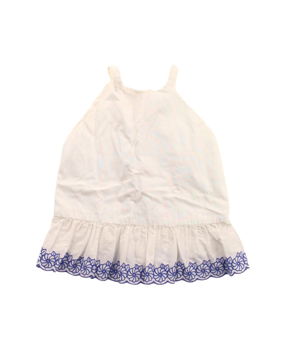 A White Sleeveless Dresses from Janie & Jack in size 3T for girl. (Front View)