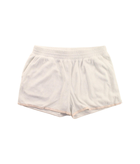A White Shorts from Crewcuts in size 8Y for girl. (Front View)