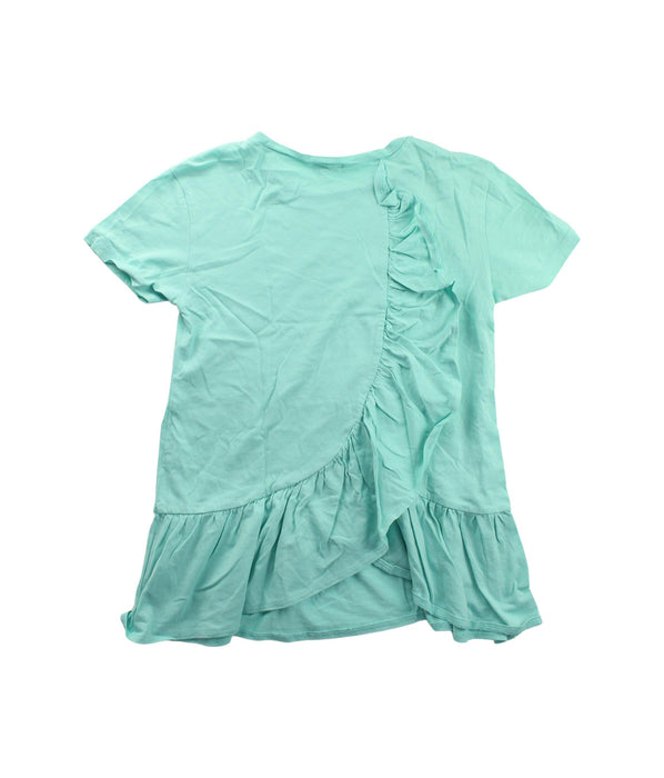 A Green Short Sleeve Tops from Crewcuts in size 12Y for girl. (Back View)