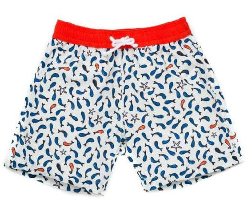 A White Swim Shorts from Folpetto in size 9Y for boy. (Front View)