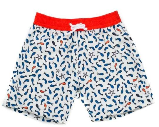 A White Swim Shorts from Folpetto in size 9Y for boy. (Front View)