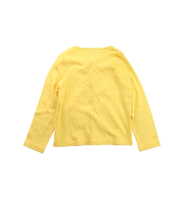 A Yellow Cardigans from Petit Bateau in size 3T for neutral. (Back View)