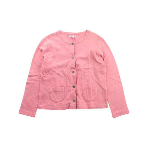 A Pink Cardigans from Petit Bateau in size 6T for girl. (Front View)