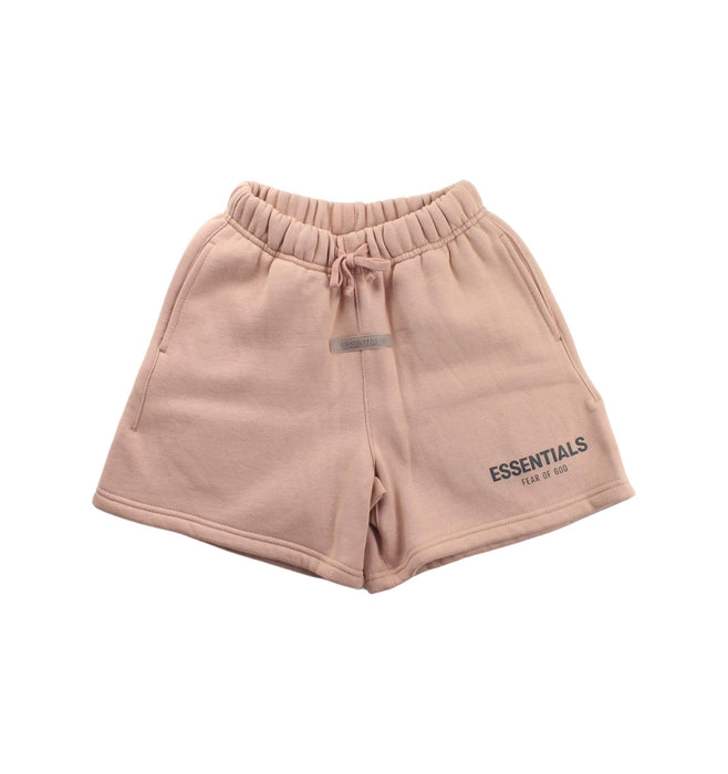 A Pink Shorts from Fear of God Essentials in size 6T for girl. (Front View)