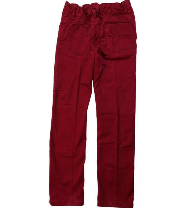 A Red Casual Pants from Jacadi in size 8Y for girl. (Back View)