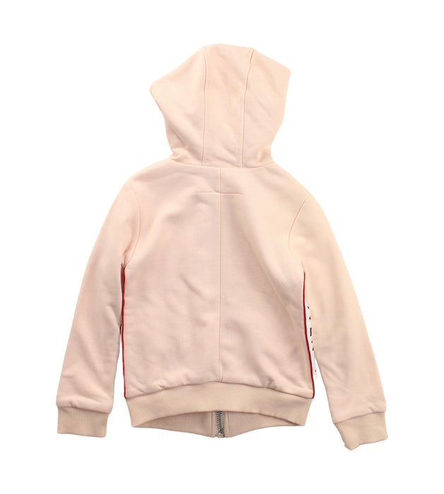 A Peach Zippered Sweatshirts from Givenchy in size 4T for girl. (Back View)