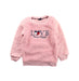 A Pink Crewneck Sweatshirts from Tommy Hilfiger in size 3T for girl. (Front View)