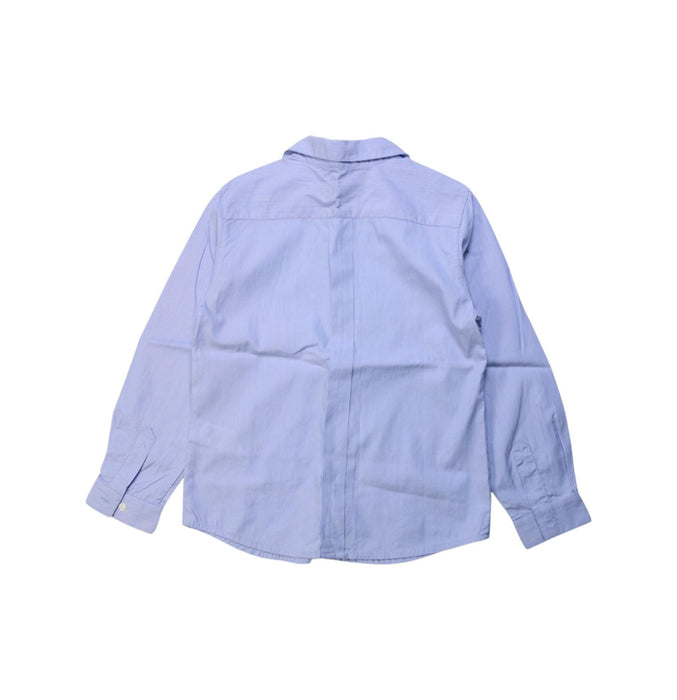 A Blue Long Sleeve Shirts from Bonpoint in size 6T for boy. (Back View)