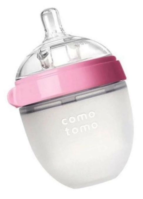 A Pink Utensils & Containers from Como Tomo in size 0-3M for girl. (Front View)