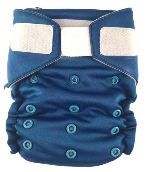 A Blue Cloth Diapers from Baby BeeHinds in size O/S for neutral. (Front View)