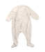 A White Onesies from Petit Bateau in size 6-12M for boy. (Back View)