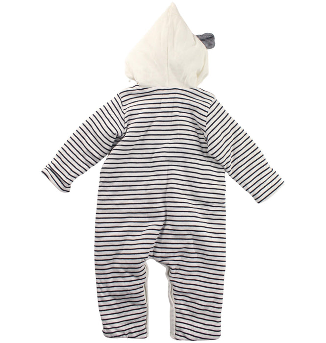 A White Long Sleeve Jumpsuits from Petit Bateau in size 6-12M for boy. (Back View)