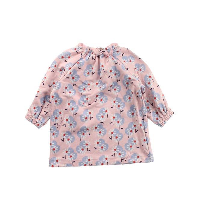 A Pink Long Sleeve Dresses from Marni in size 6-12M for girl. (Back View)