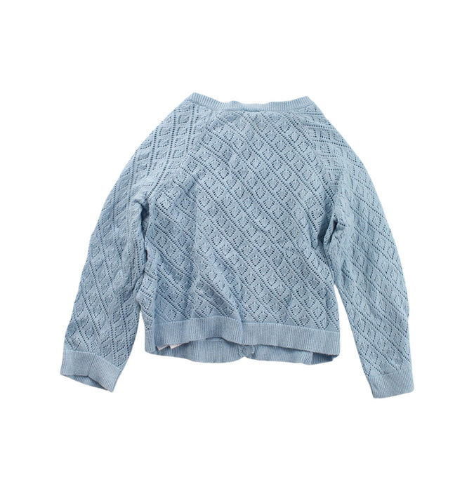 A Blue Cardigans from Bonton in size 12-18M for girl. (Back View)