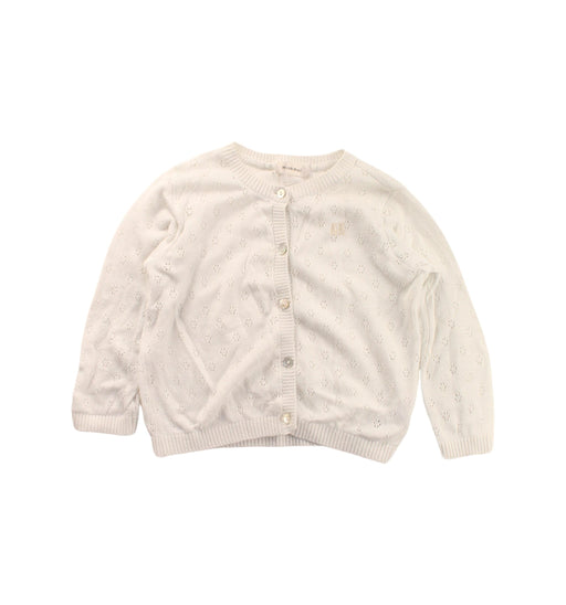A White Cardigans from Minkmui in size 12-18M for girl. (Front View)