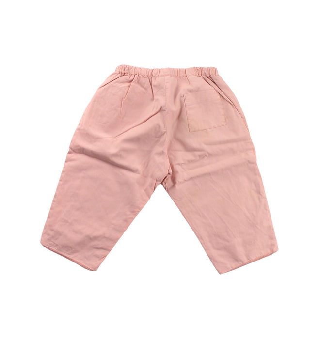 A Pink Casual Pants from Bonpoint in size 6-12M for girl. (Back View)