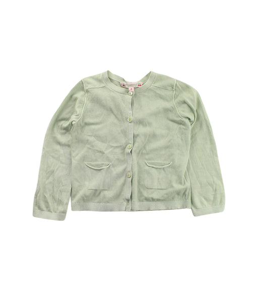 A Green Cardigans from Bonpoint in size 2T for girl. (Front View)