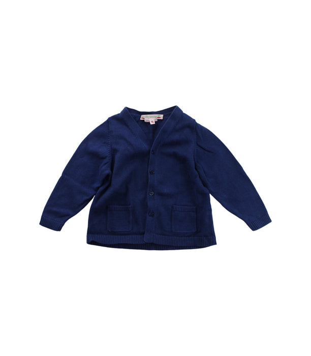 A Blue Cardigans from Bonpoint in size 12-18M for girl. (Front View)