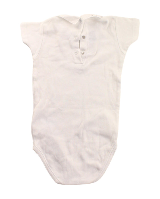 A White Short Sleeve Bodysuits from Bonpoint in size 12-18M for girl. (Back View)