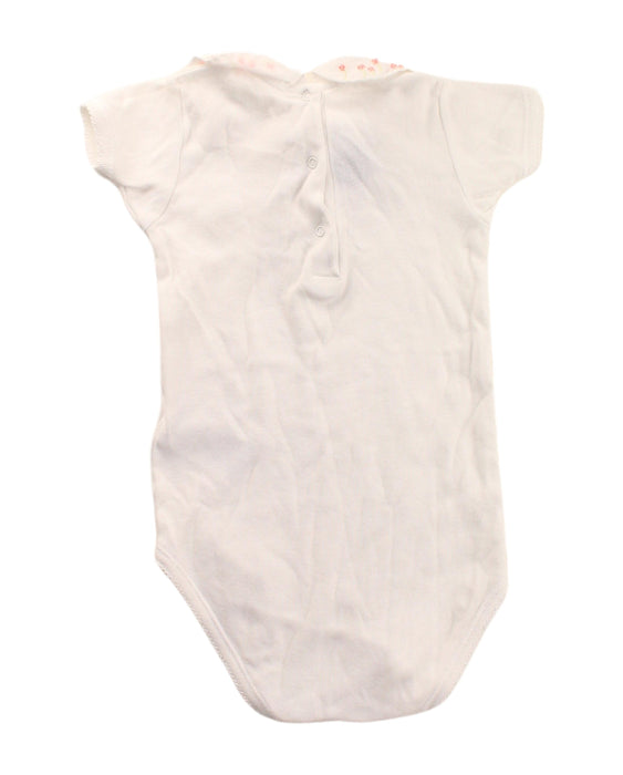 A White Short Sleeve Bodysuits from Bonpoint in size 12-18M for girl. (Back View)