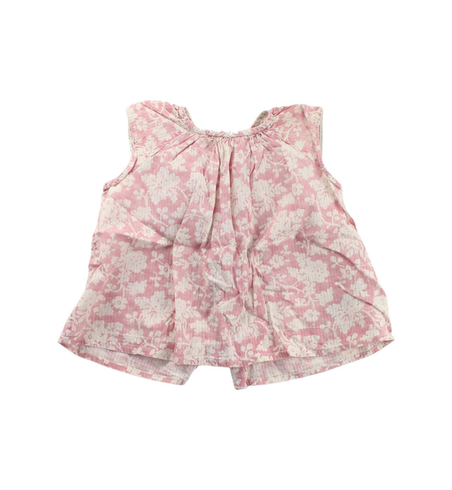 A Pink Sleeveless Dresses from Bonpoint in size 12-18M for girl. (Front View)