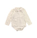 A White Long Sleeve Bodysuits from Bonpoint in size 2T for girl. (Front View)