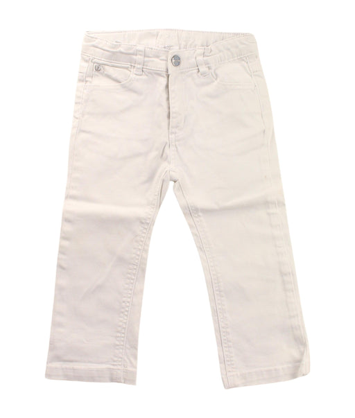 A White Casual Pants from Jacadi in size 2T for neutral. (Front View)