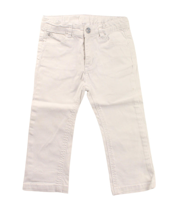 A White Casual Pants from Jacadi in size 2T for neutral. (Front View)