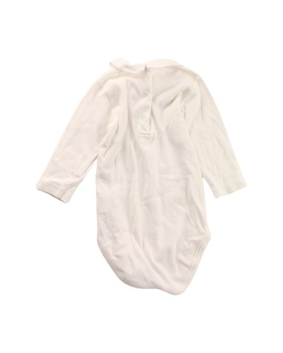 A White Long Sleeve Bodysuits from Bonpoint in size 6-12M for girl. (Back View)