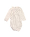 A White Long Sleeve Bodysuits from Bonpoint in size 6-12M for girl. (Back View)