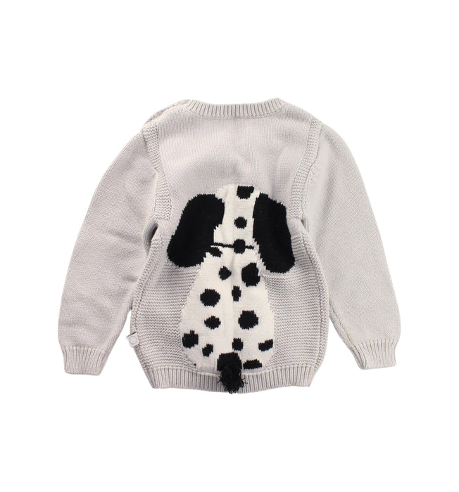 A White Knit Sweaters from Stella McCartney in size 3T for boy. (Back View)