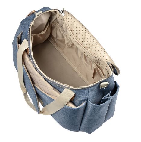 A Blue Diaper Bags from Beaba in size O/S for neutral. (Back View)