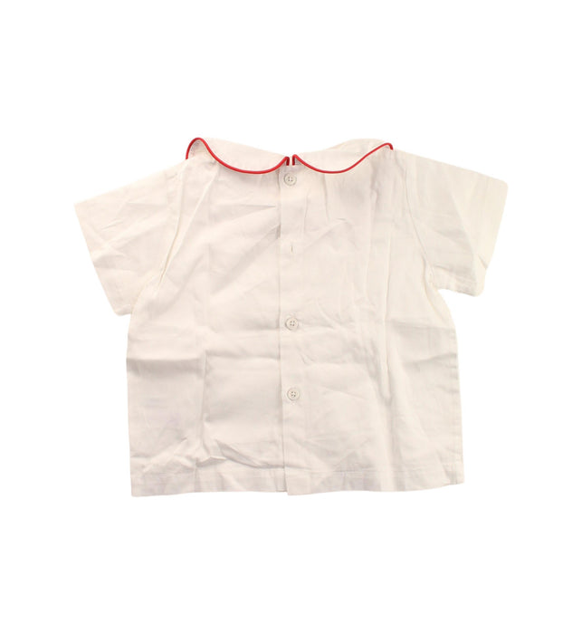 A White Short Sleeve Tops from Rachel Riley in size 2T for girl. (Back View)