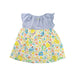 A Blue Sleeveless Dresses from Kladskap in size 18-24M for girl. (Front View)