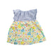 A Blue Sleeveless Dresses from Kladskap in size 18-24M for girl. (Back View)