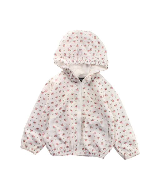 A White Lightweight Jackets from Monnalisa in size 12-18M for girl. (Front View)